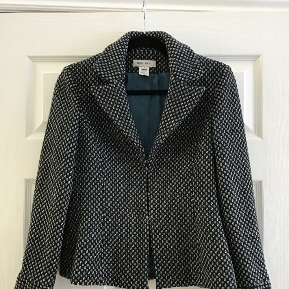 Nine West textured wool blend jacket size 4 (S)
